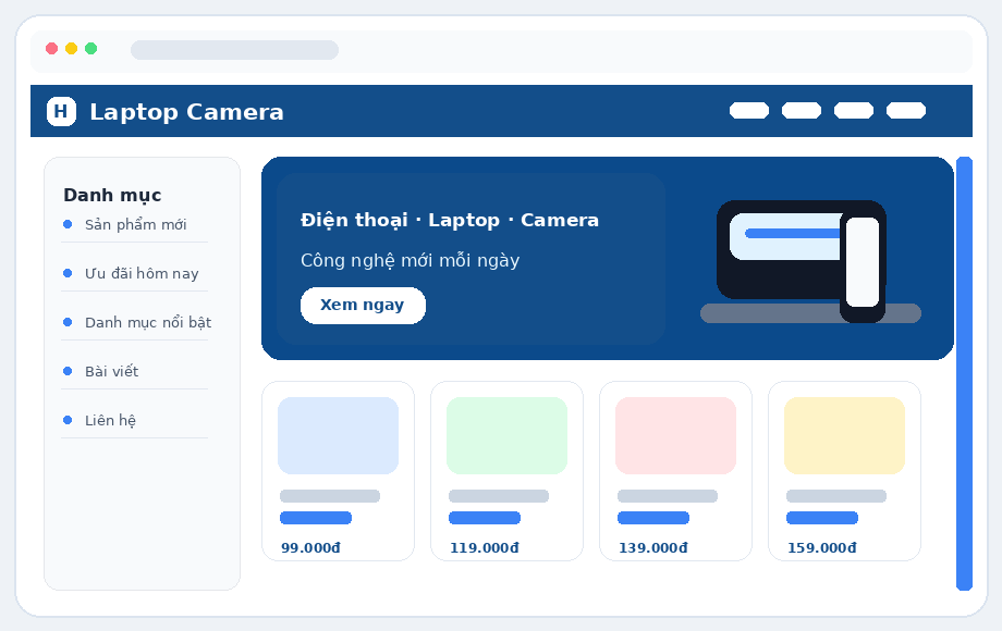 Laptop Camera Storefront