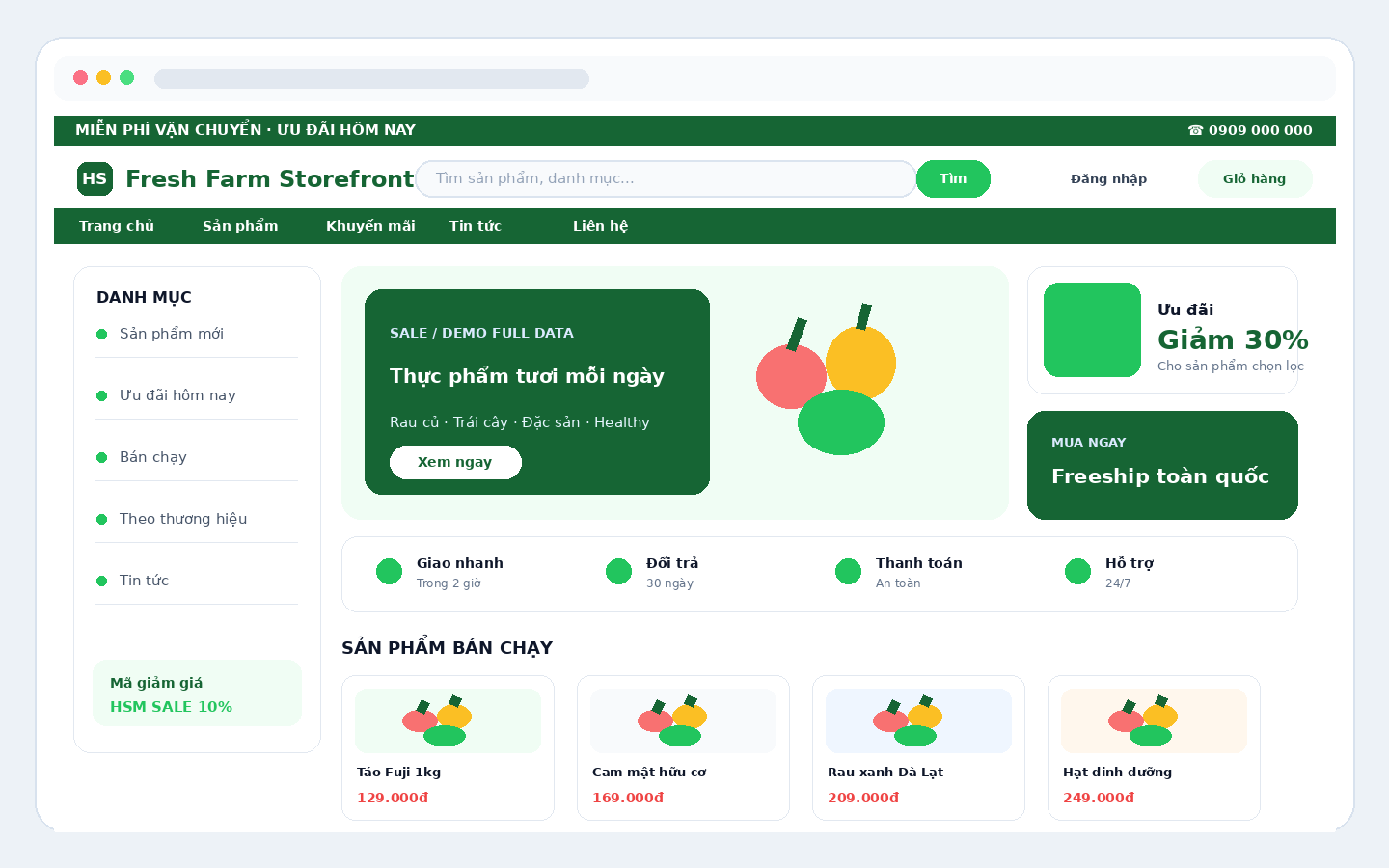 Fresh Farm Storefront